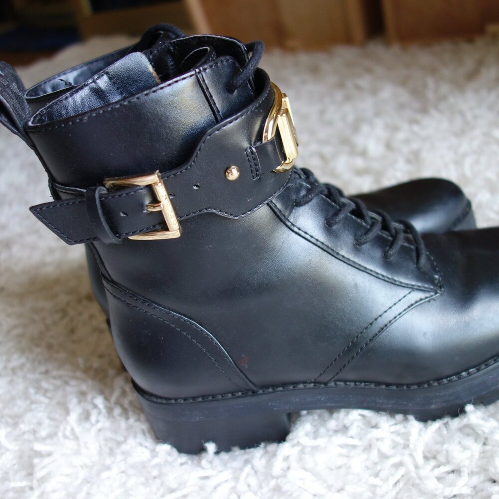 Michael Kors Kincaid Leather Zip Combat Boot - size 6M - NEW - Picture 9 of 16